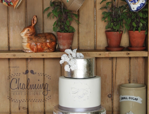 Elegant Black tie Wedding Cake – March 2015
