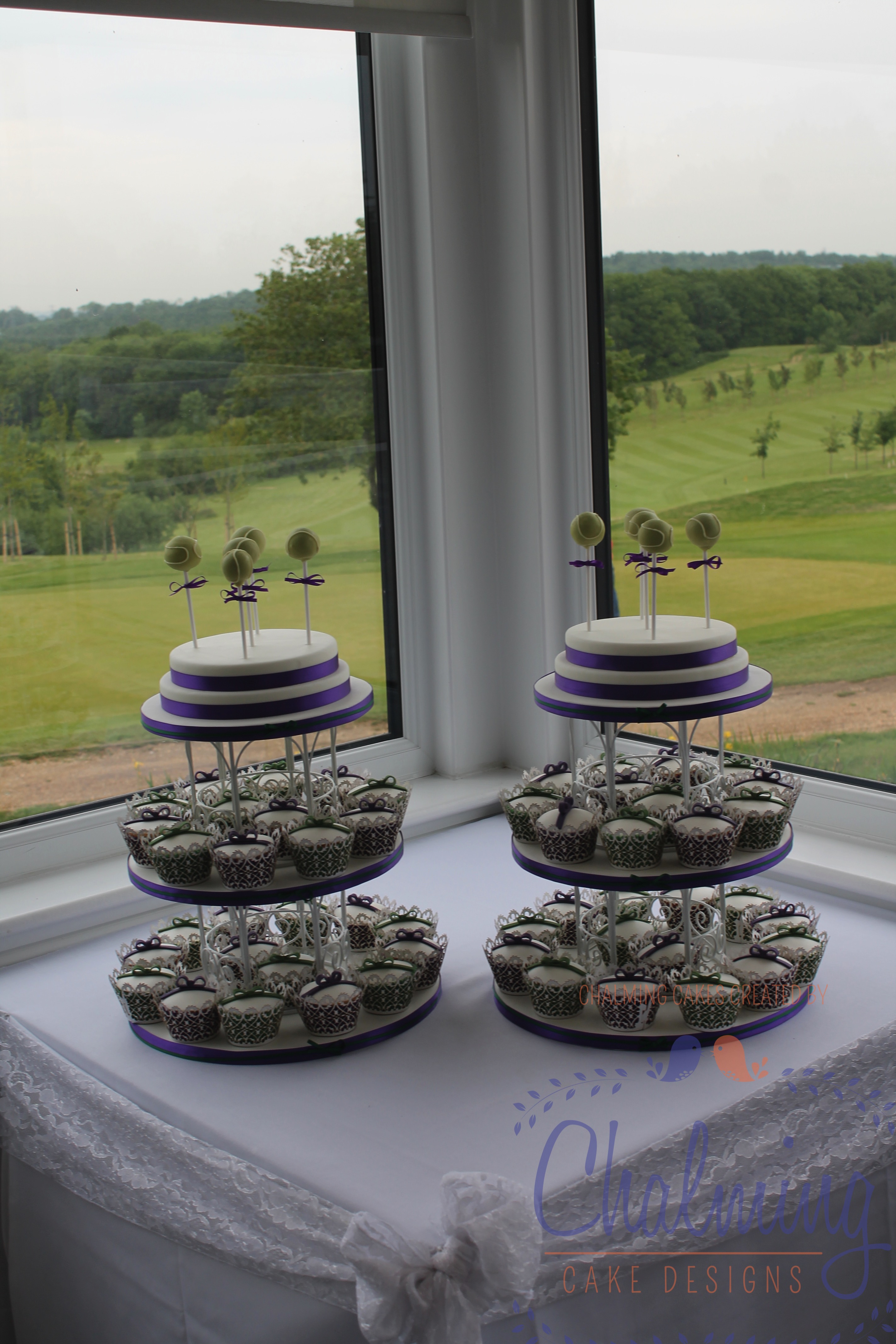 Tennis cupcakes and pops